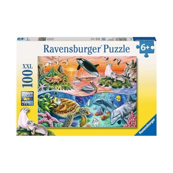 Ravensburger - 10665 3 - Puzzle - Au Temps des Dinosaures - 100 Pièces