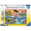 Ravensburger - 10665 3 - Puzzle - Au Temps des Dinosaures - 100 Pièces