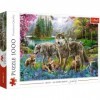 Trefl Fond de Forêt Troupe Plantes Paysage Forestier DIY Puzzle Divertissement Créatif Cadeau Amusement, 10558, Famille de Lo