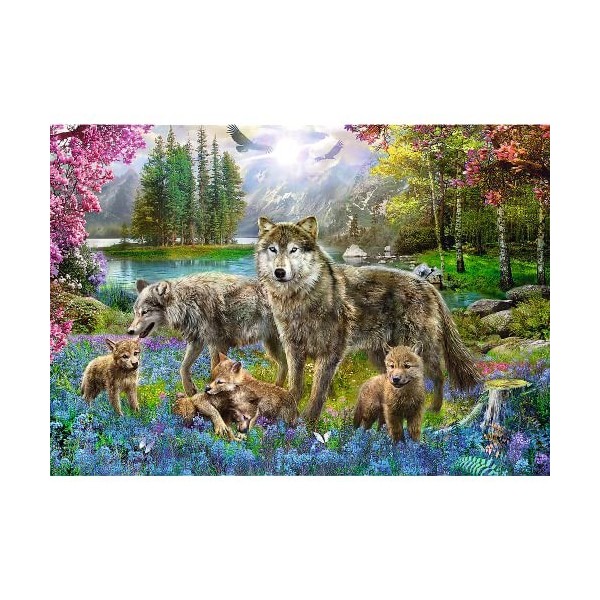 Trefl Fond de Forêt Troupe Plantes Paysage Forestier DIY Puzzle Divertissement Créatif Cadeau Amusement, 10558, Famille de Lo