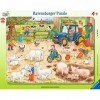 Ravensburger - Puzzle Enfant - Puzzle cadre 30-48 pièces - Puzzle cadre 30-48 pièces - A la ferme- Fille ou garçon dès 4 ans 