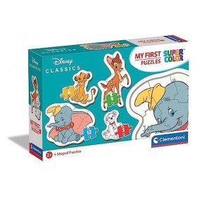 Clementoni - 20806 - My First Puzzle - Animal Friends - 3,6,9,12 Pièces - Disney