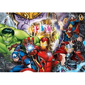 Clementoni- Puzzle Brilliant Marvel 104pzs Avengers Puzzle-Marvel-104 pièces Enfant-fabriqué en Italie, 6 Ans et Plus, 20181,