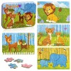 Jouet Puzzle en Bois pour Enfants 2 3 4 5 Ans, 4 in 1 Animaux Jigsaw Puzzles Jouets Montessori Tout-Petits Jouet Éducatif Par