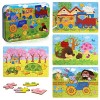 Jouet Puzzle en Bois pour Enfants 2 3 4 5 Ans, 4 in 1 Animaux Jigsaw Puzzles Jouets Montessori Tout-Petits Jouet Éducatif Par