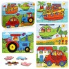 Jouet Puzzle en Bois pour Enfants 2 3 4 5 Ans, 4 in 1 Animaux Jigsaw Puzzles Jouets Montessori Tout-Petits Jouet Éducatif Par