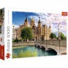 Trefl - Château sur lîle - 1000 Pièces, Puzzle avec Un Château, Vue sur Le Château, Pont, Monuments, DIY Puzzle, Divertissem