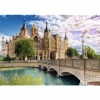 Trefl - Château sur lîle - 1000 Pièces, Puzzle avec Un Château, Vue sur Le Château, Pont, Monuments, DIY Puzzle, Divertissem