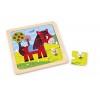 Janod J07063 Wooden puzzle 9 pieces, Tornado Horse