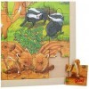 Goki Puzzle Bébés Animaux dans la forêt 48 Pieces, 57734, Multicolore