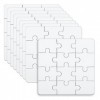 10 Feuilles de Puzzle à Peindre pour Enfants, 10x10cm Puzzles Vierges 12 Pièces Puzzle Vierge Tous Les Puzzles Blancs pour En