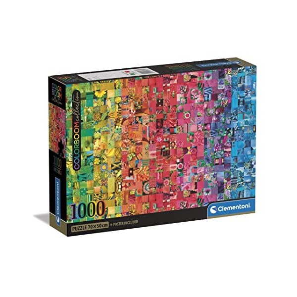 Clementoni- Colorboom Collage-1000 Pièces-Puzzle, Divertissement pour Adultes-Fabriqué en Italie, 39781