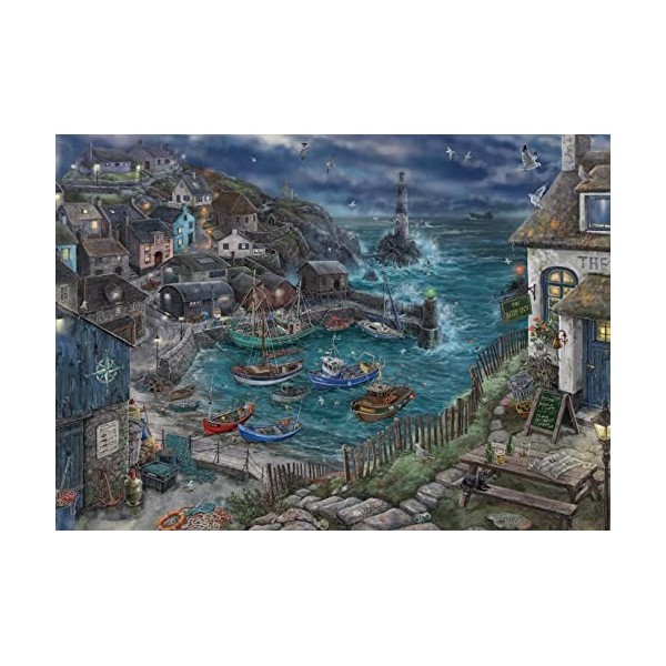 Ravensburger - Escape puzzle - Le phare - Pour adultes et enfants dès 12 ans - 759 pièces, 1 guide de jeu, 1 enveloppe soluti