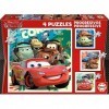 Educa - Cars. 4 Puzzles Progressifs Enfant 12/16/20/25 pièces. +3 Ans. Ref. 14942