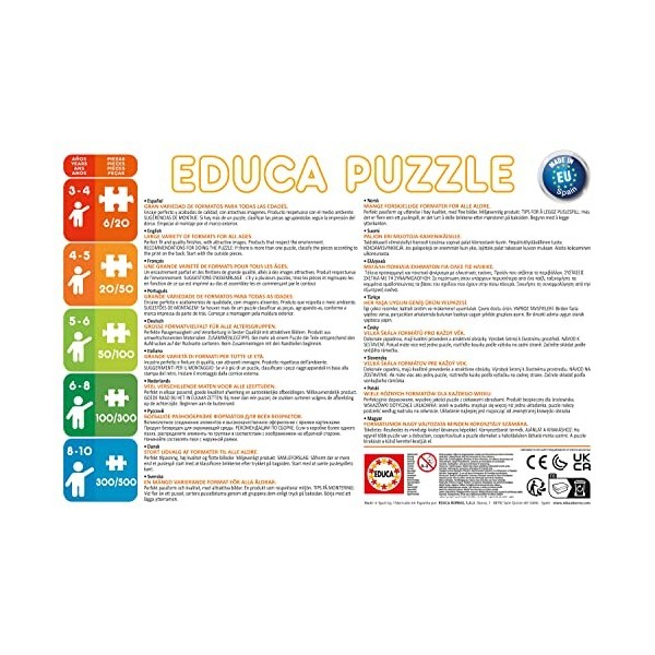 Educa - Cars. 4 Puzzles Progressifs Enfant 12/16/20/25 pièces. +3 Ans. Ref. 14942