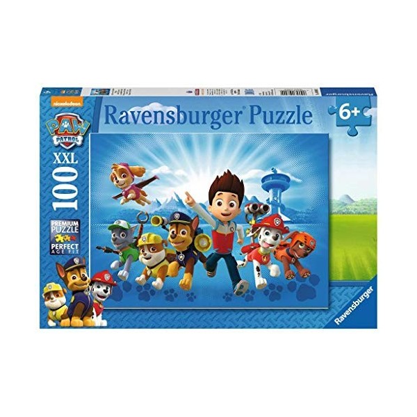 Ravensburger - Puzzle Enfant - Puzzle 100 p XXL - Léquipe de la PatPatrouille - Disney - Dès 6 ans - 10899