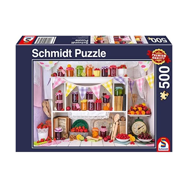 Schmidt Spiele 58997 confitures, Puzzle de 500 pièces, Multicolore, Taille Unique