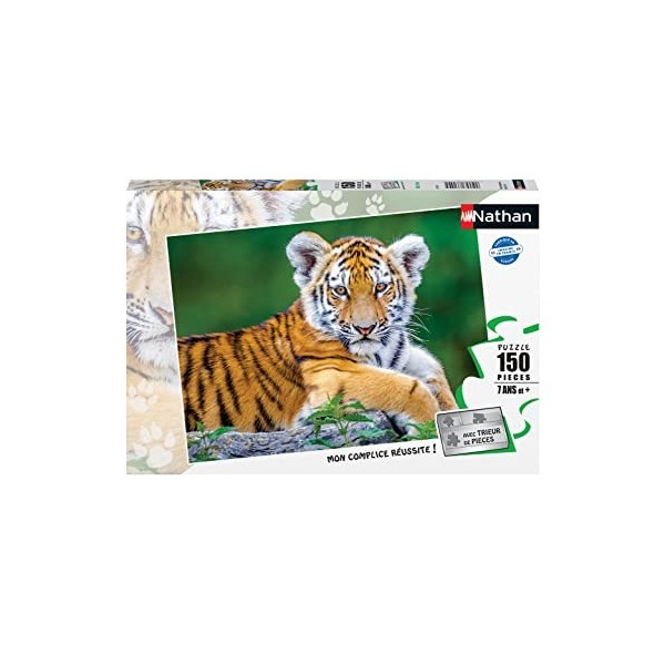 Nathan - Puzzle Enfant - 150 pièces - Bébé tigre - Filles ou garçons Garçon ou fille dès 7 ans - Puzzle de qualité supérieure