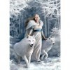 Clementoni Clementoni-39477-Anne Stokes Collection-Winter Guardians-1000 pièces, 39477, multicolore