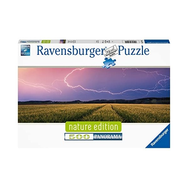 Ravensburger - Puzzle Adulte - Puzzle 500 pièces panoramique - Orage dété Nature edition - Adultes et enfants dès 12 ans -