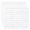 Tibapla Lot de 4 Puzzles Vierges, Blank Puzzle Sublimation avec des Lettres Love Blank Jigsaw, Puzzle À Peindre Blank Puzzle 