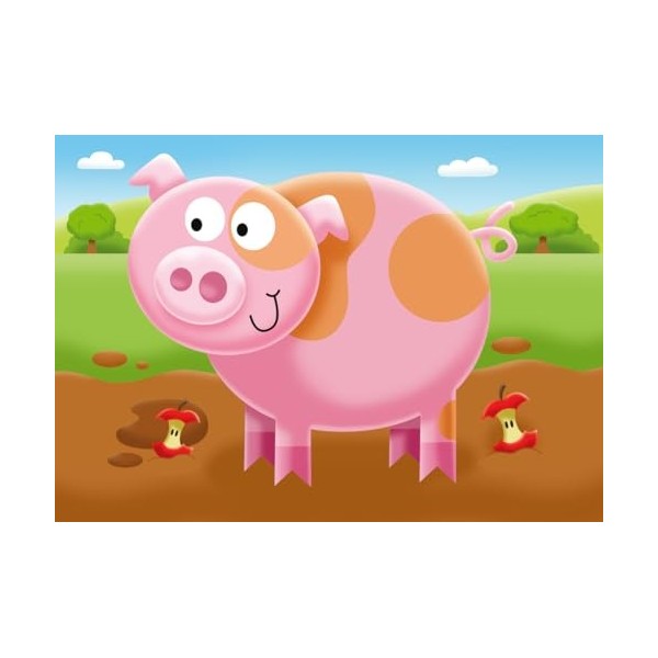 Ravensburger on The Farm, My First Jigsaw Puzzles 2, 3, 4 & 5 Piece Educational Toys for Toddlers Age 18 Months and Up