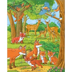HABA - Puzzles Familles danimaux - 24 pièces - 4 ans et plus - 305468