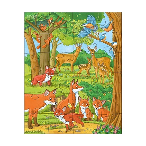 HABA - Puzzles Familles danimaux - 24 pièces - 4 ans et plus - 305468