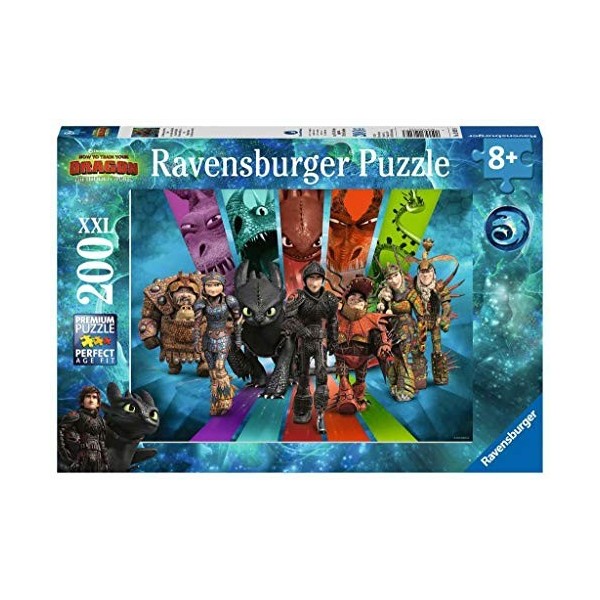 Ravensburger Puzzle pour enfant - 12629 - Les dragons de Berk - 200 pièces