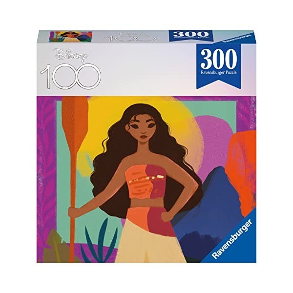 Ravensburger - Puzzle Adulte et Enfant - Puzzle 300 pièces Collector 100 ans Disney - Dès 8 ans - Vaiana - Puzzle de qualité 