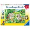 Ravensburger - Puzzle Enfant - Puzzles 2x24 p - Mignons koalas et pandas - Dès 4 ans - 07820