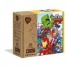 Clementoni Play For Future-Marvel Super Hero-2x20 enfant-boîte de 2 puzzles 20 pièces -matériaux 100% recyclés-fabriqué en 