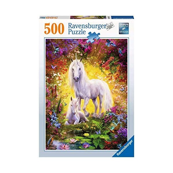 Ravensburger - Puzzle Adulte - Puzzle 500 p - La licorne et son poulain - 14825