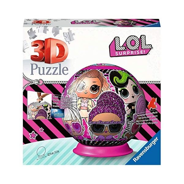Ravensburger - Puzzle 3D Ball 72 P - Lol Surprise - 11162 Exclusivité sur Amazon