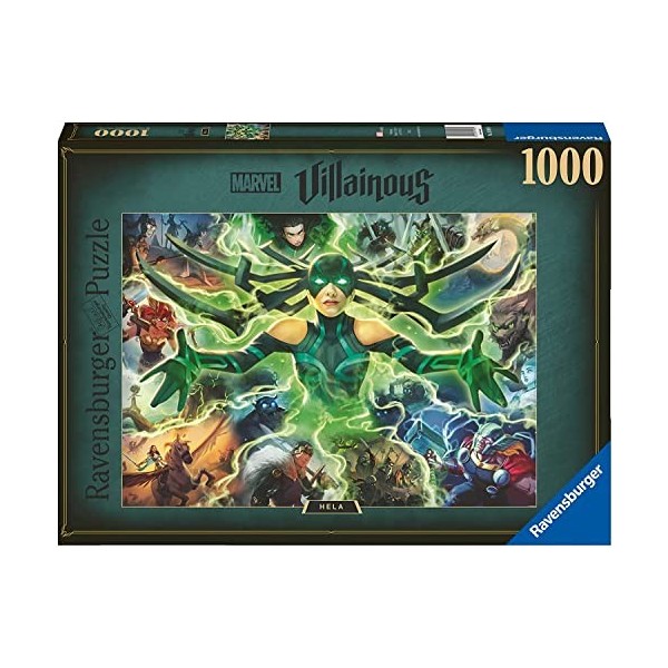 Ravensburger - Puzzle 1000 pièces - Hela - Collection Marvel Villainous - 16903 - Pour adultes et enfants dès 14 ans - Premiu