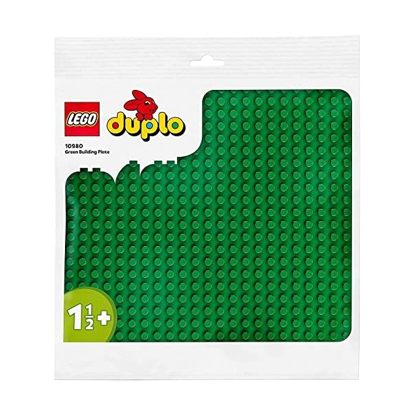 LEGO 10980 Duplo La Plaque De Construction Verte, Socle de Base pour Assemblage et Exposition, Jouet de Construction pour Enf