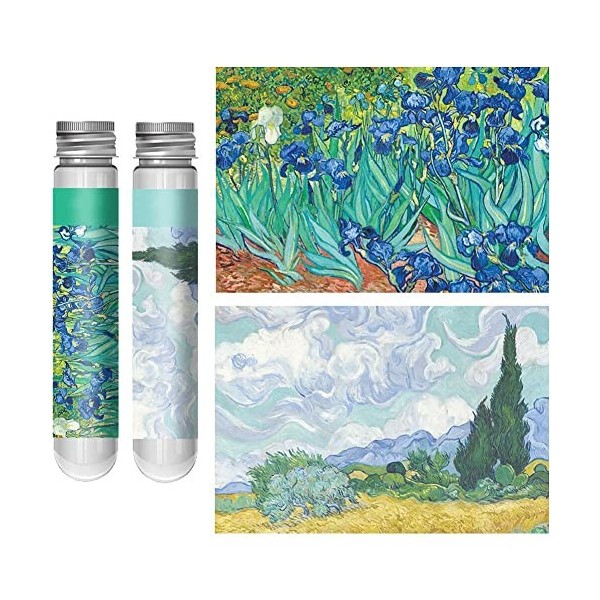 Petits Puzzles pour Adultes, 2 Ensembles De Peinture Célèbre Mini Puzzles De Puzzles Défiant Peinture À lhuile Mini Puzzles 