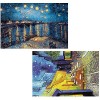 Petits Puzzles pour Adultes, 2 Ensembles De Peinture Célèbre Mini Puzzles De Puzzles Défiant Peinture À lhuile Mini Puzzles 