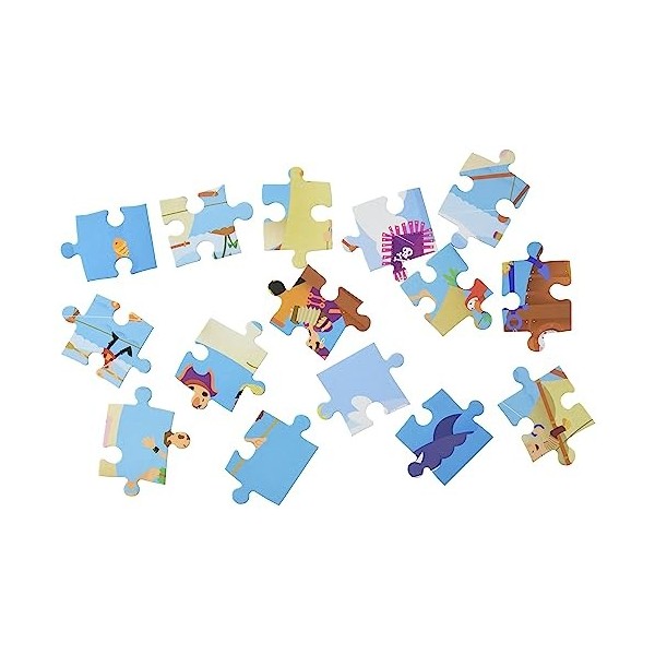 Apli kids- Bateau Pirate Puzzle Observation, 104 pièces, 17917, Multicolore