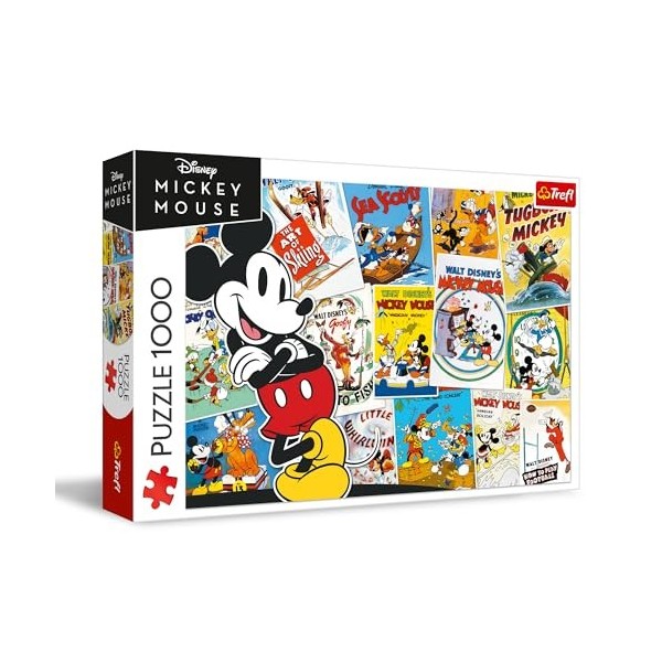 Trefl-Disney Mickey Mouse,dans l’Univers de Mickey-Puzzle 1000 éléments-Puzzle avec Personnages de Films animés Disney, Micke