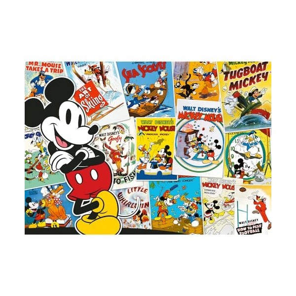 Trefl-Disney Mickey Mouse,dans l’Univers de Mickey-Puzzle 1000 éléments-Puzzle avec Personnages de Films animés Disney, Micke