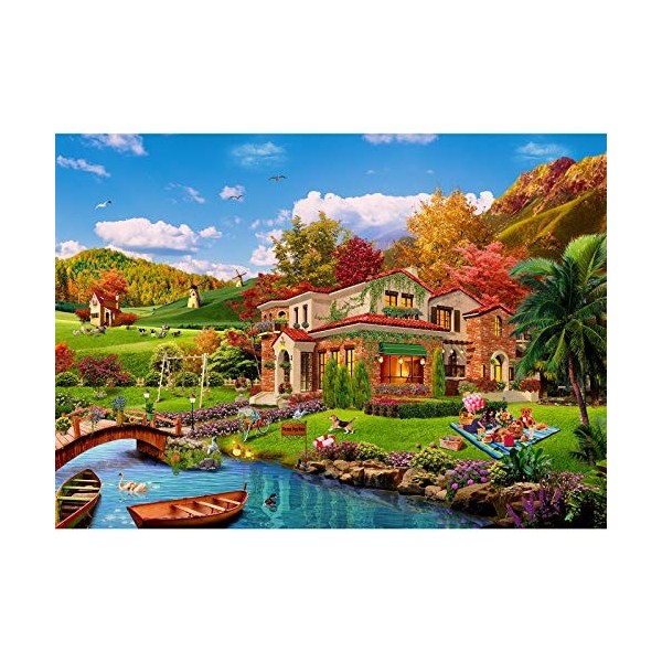 Puzzle 1 000 pièces pour Adultes, Puzzle Impossible, Jeu de Patience coloré, Jeu dadresse pour Toute la Famille, à partir de