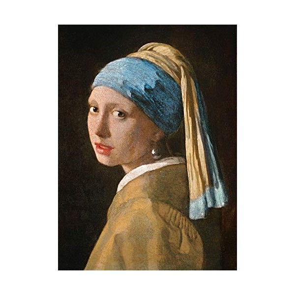 Clementoni Museum Collection-Girl with Pearl, E.V. -1000 pièces-Puzzle Adulte-fabriqué en Italie, 39614, No Color