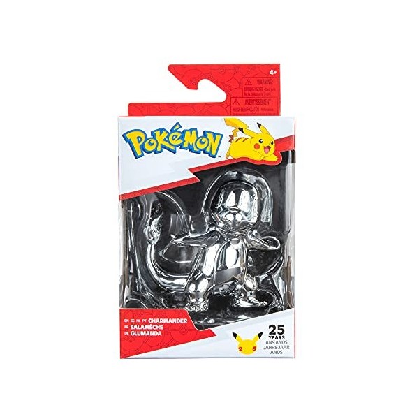 Pokémon Silver Charmander Figure 7.6 cm