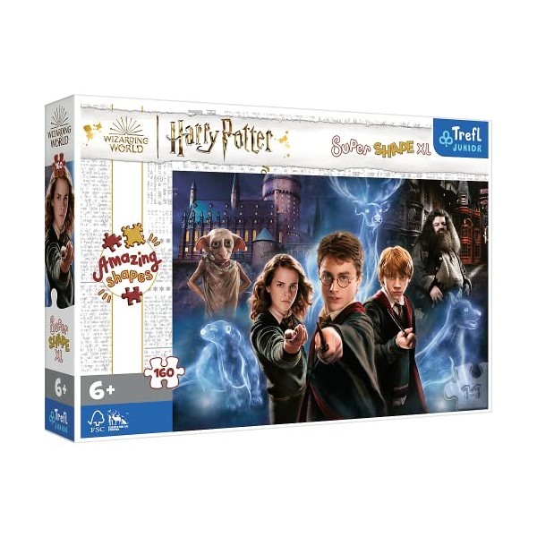 Trefl, Monde Magique de Harry Potter 160 XL Super Shape Forme Folle, Grandes Pièces, Puzzle avec Les Personnages du Film, 500