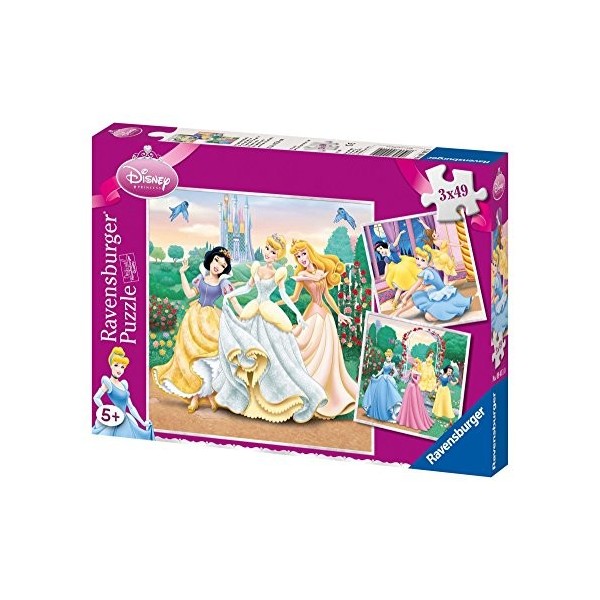 Ravensburger - Puzzle Enfant - Puzzles 3x49 p - Rêves de princesses - Disney Princesses - Dès 5 ans - 09411