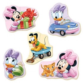 Educa - Baby Puzzles Minnie. 5 Puzzles progressifs de 3 à 5 pièces. Recommandé à partir de 2 Ans 15612 