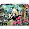 Educa - Puzzle de 1000 pièces pour Adultes | Pandas. Comprend Fix Puzzle Tail pour laccrocher Une Fois lassemblage terminé.