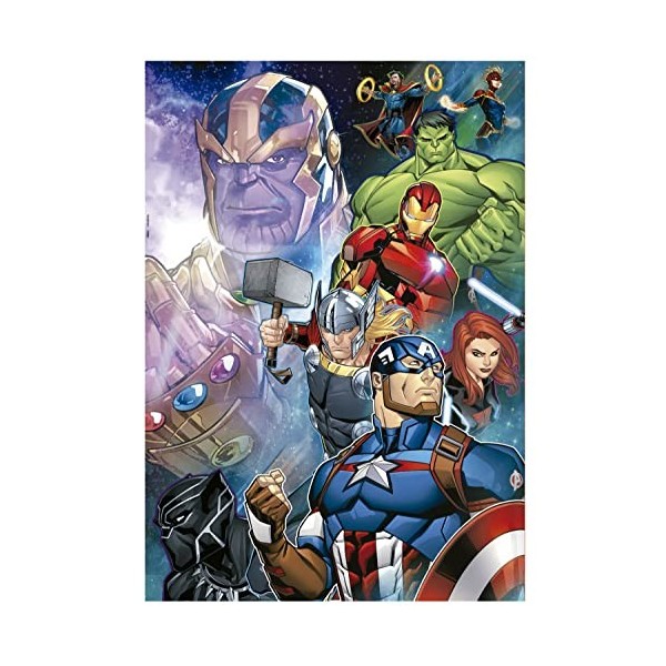 Educa - 300 Avengers | Puzzle des Enfants de 300 pièces. Mesure : 40 x 28 cm. Composé de Grandes pièces Parfaitement finies. 