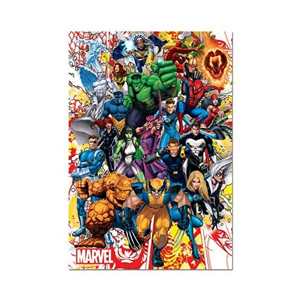 Educa - 15560 - Puzzle - Les Héros de Marvel - 500 Pièces